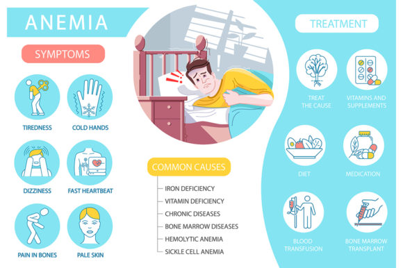 Anemia Vector Infographic Template: A Visual Guide to Understanding and Managing Anemia