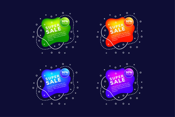 Bubble Super Sale Element Banner and Media Type Vectors: A Creative Solution for Digital Promotion
