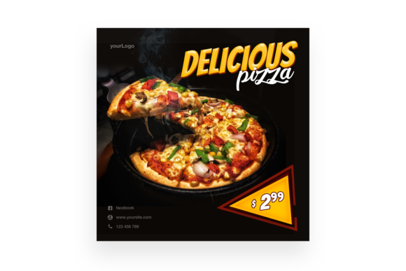 Delicious Pizza - Instagram Post: A Creative Tool for Visual Storytelling