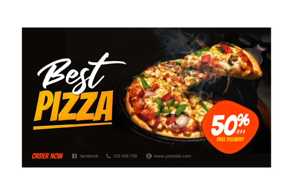 Delicious Pizza Twitter Post