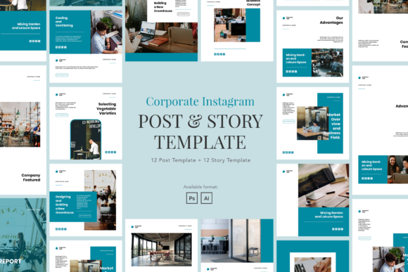 Elegant Corporate Instagram Template: A Modern Solution for Professional Branding