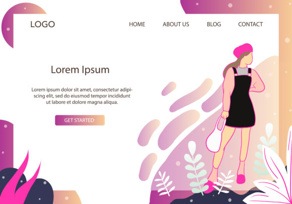Landing Page Fashion Pink Black Jumpsuit: A Versatile Design for Modern Creatives