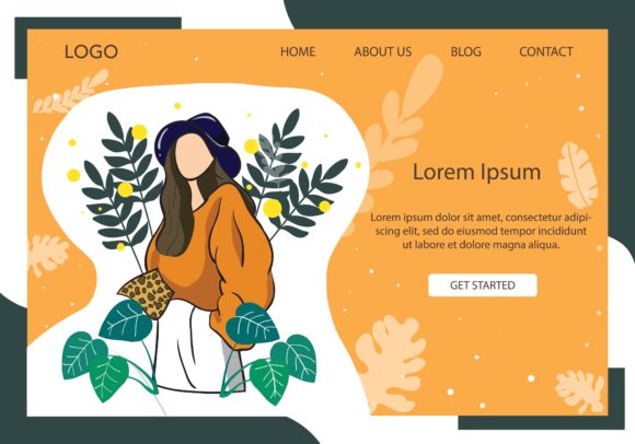 Landing Page Fashion Warm Yellow Sweater: A Versatile Design for Modern Marketing