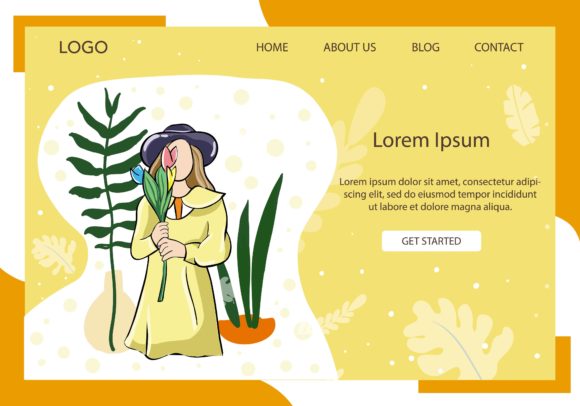 Landing Page Fashion with Yellow Dresses: A Versatile Design for Modern Marketing