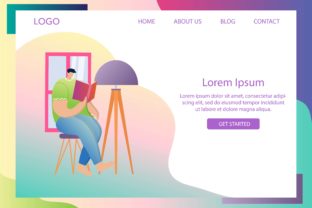Landing Page Stay Home and Read Book