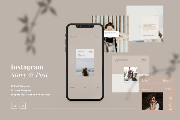 Minimalist Coach Instagram Ads Template for Modern Content Creation